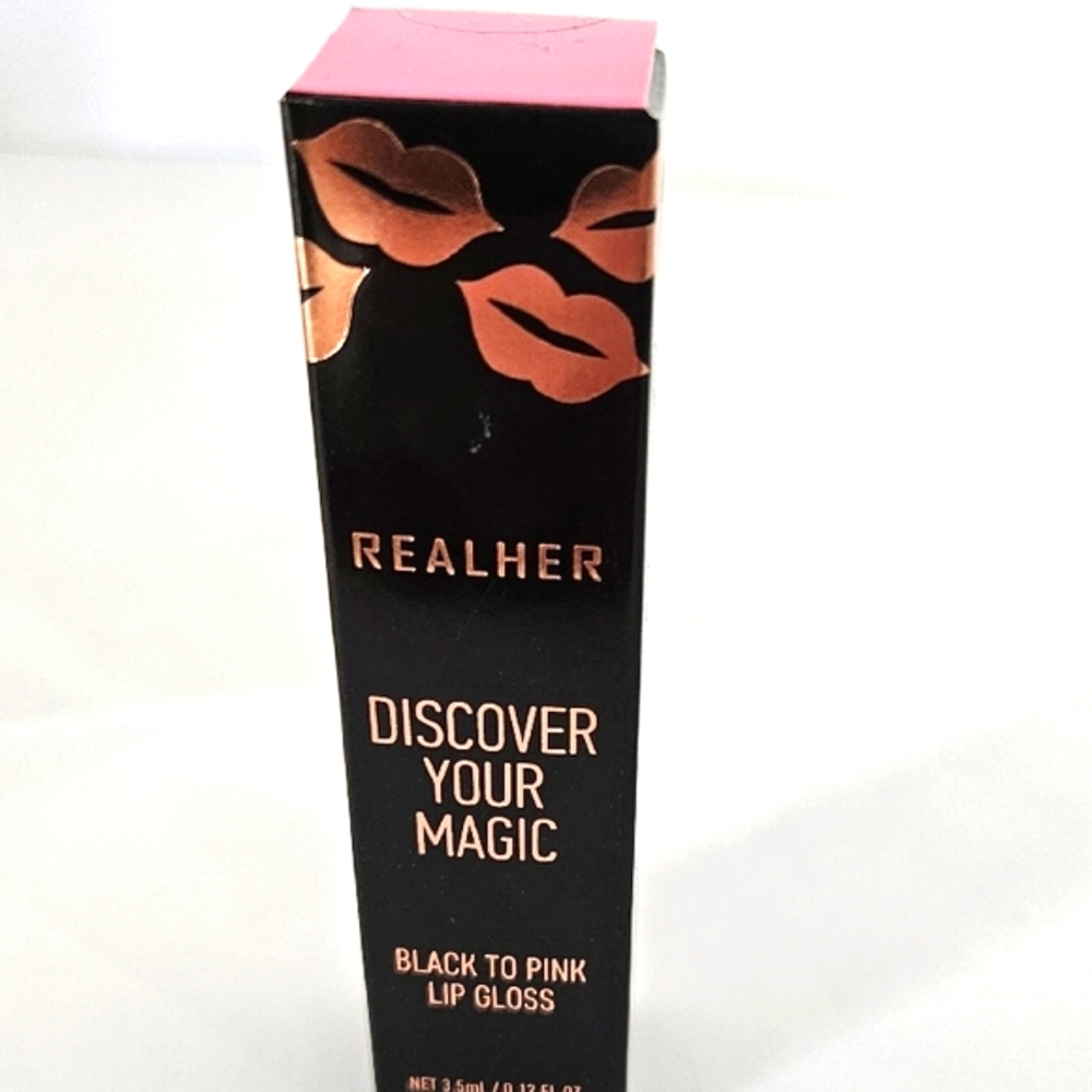 REALHER Black to Pink Lip Gloss